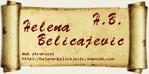Helena Beličajević vizit kartica